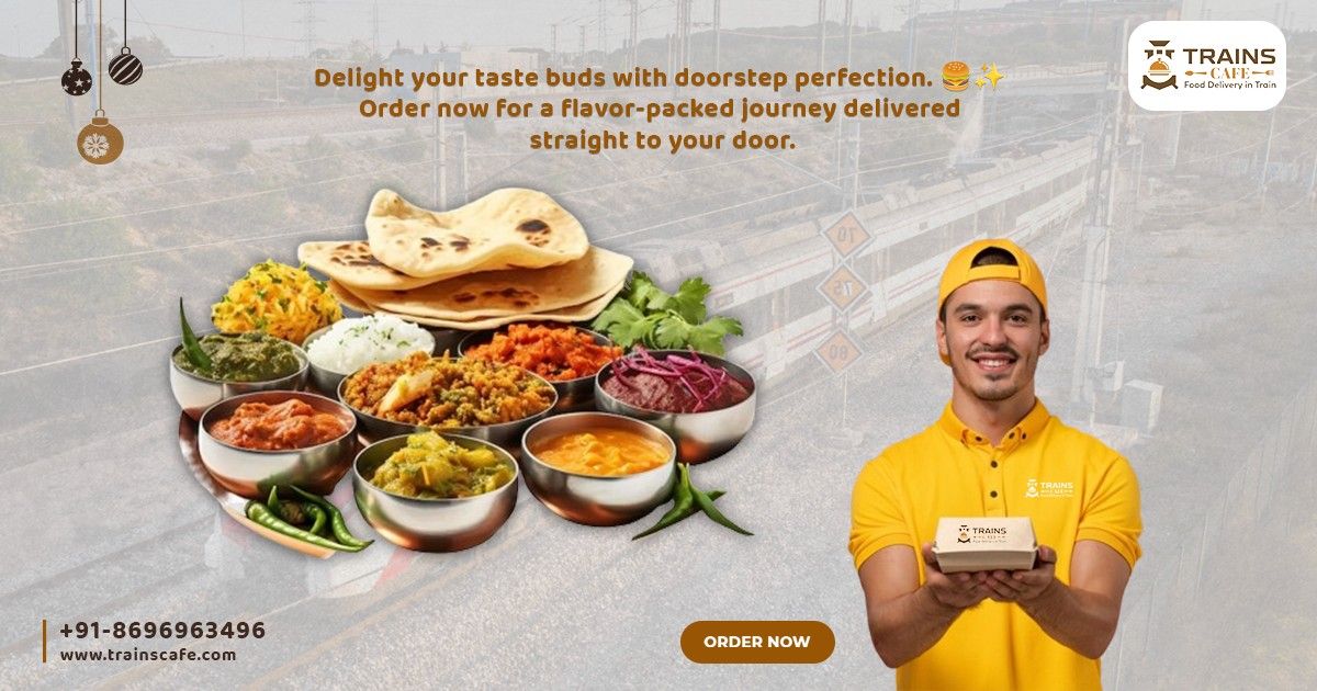 Delicious vegetarian food delivery in Train